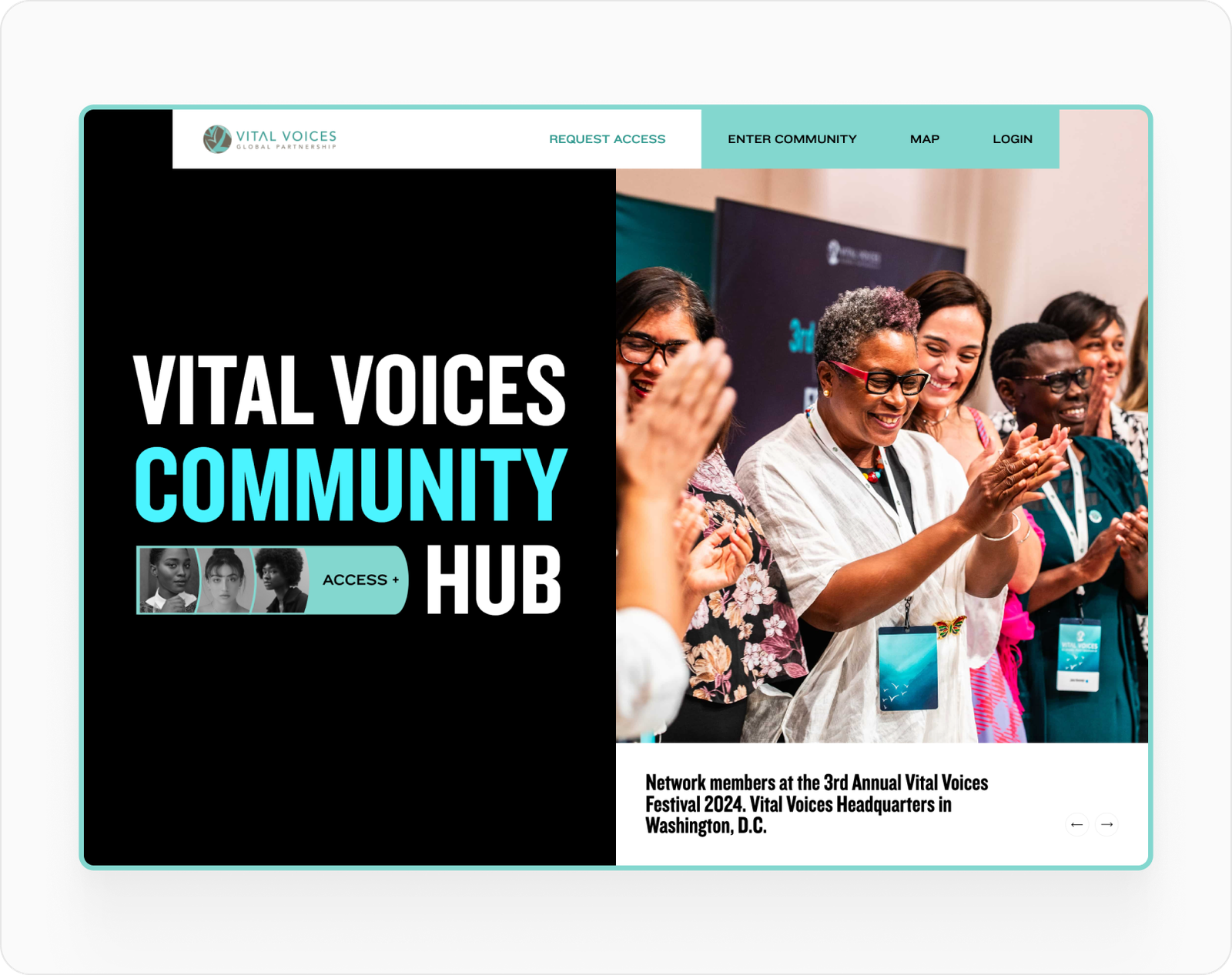 Vital Voices community hub