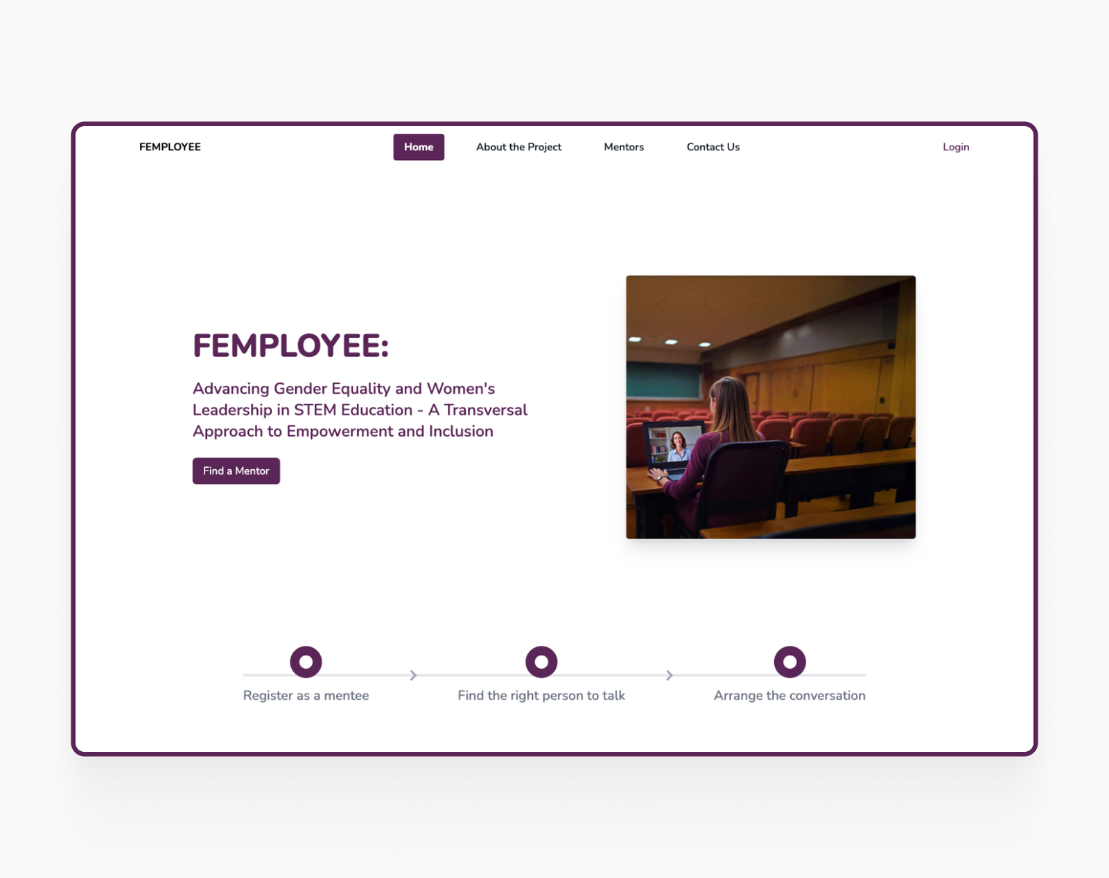 FEMPLOYEE homepage