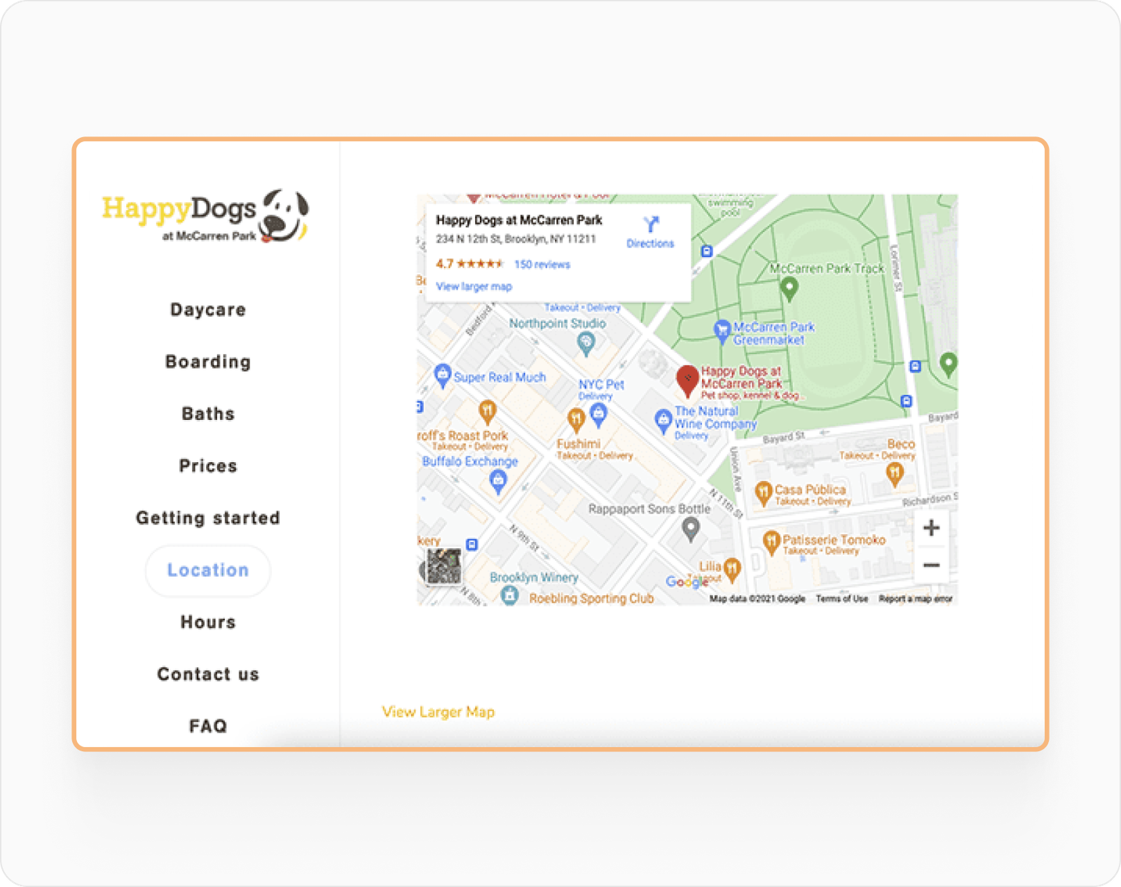 HappyDogs Location
