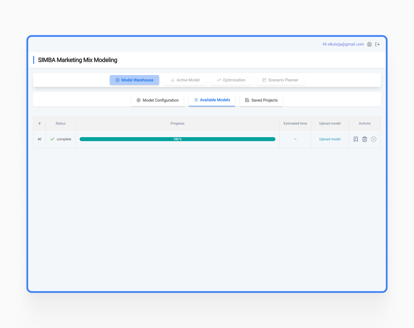 SIMBA Marketing Mix Modeling