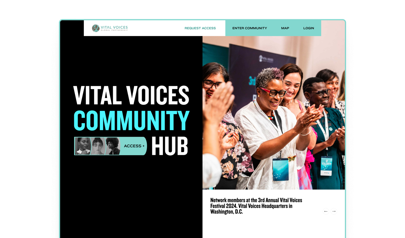 Vital Voices community hub